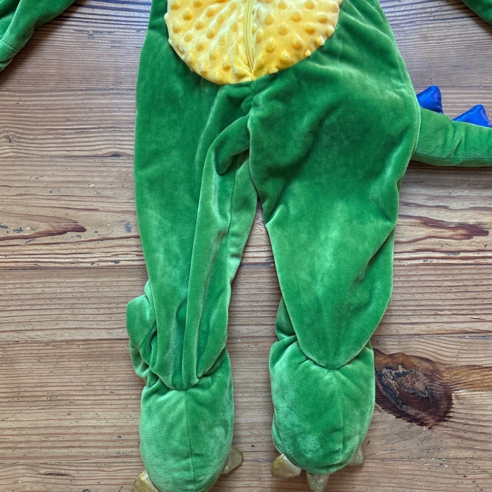 Dream Play Imagine Dragon Costume Kids‎ Green Good Plush Wings Tail SIZE 2T - Picture 2 of 6
